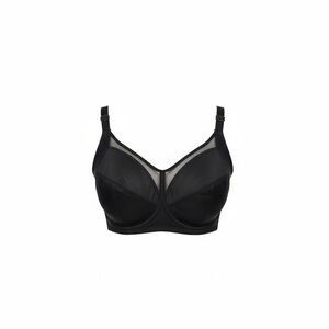 Honeylove Wireless Support Bra 40CD Black Mesh Full Coverage 1X